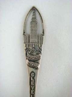 Antique Sterling Spoon Terminal Tower Cleveland Ohio  