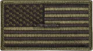Olive Drab Subdued USA American Velcro Flag Patch (Item #17783)