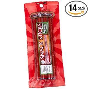 Old Wisconsin Pepperoni Sticks, 3 Ounce Units (Pack of 14)  