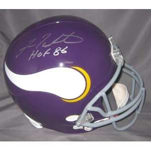 Fran Tarkenton Autographed Helmet   Full Size Hof   Autographed NFL 