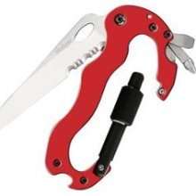 NEW KERSHAW 1004RDX RED CARABINER CLIMBER TOOL KNIFE  