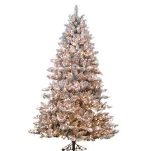   Ft High Flocked Spruce Christmas Holiday Tree
