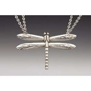  Silver Spoon Ladies Double Chain Necklace Dragonfly 