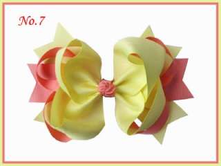 Girl Costume Boutique 8 Inch Ring Hair Bows Clip  