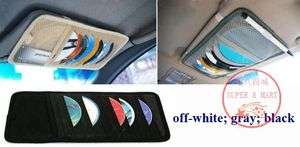 Car Visor CD DVD Disk Card Case Holder Clipper Bag Hold 12PCS Disks 