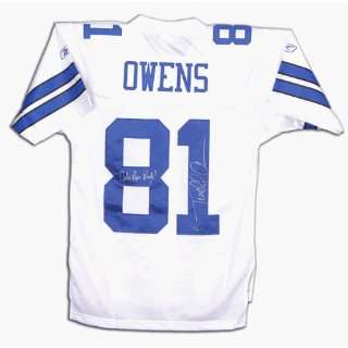  Terrell Owens Signed Jersey   WHITE/REEBOK EQTG Sports 
