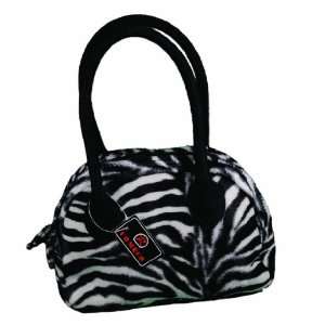  Comeco Faux Zebra Fur Animal Print Purse Handbag