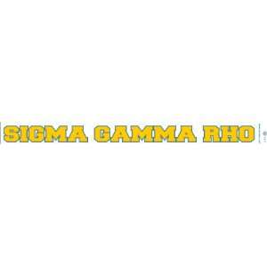  Sigma Gamma Rho Window Decal 