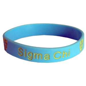 Sigma Chi Silicone Wristband   Two Pack