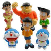 6x Doraemon Nobita Shizuka PVC Figure Set  