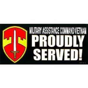  Military Assistance Command Vietnam Proudly Served Bumper 