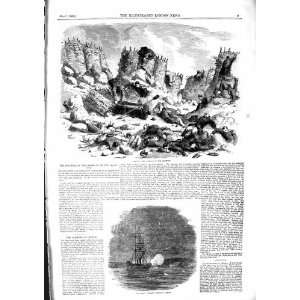  1855 INTERIOR MAMELON SIDON STEAMER SHIP KERTCH WAR