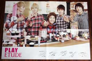 SHINee   Etude House Poster (Special Edition) Folded Poster Printed 