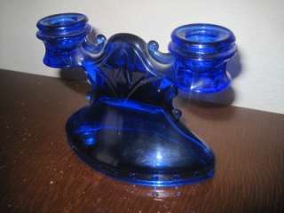 Beautiful Vintage Cobalt Blue Candle Holder  