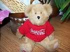 Boyds Bear Coca Cola Plush Bear  