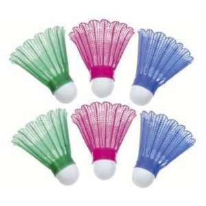  Sportcraft Set of 6 Color Shuttlecocks