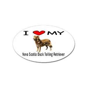  I Love My Nova Scotia Duck Tolling Retriever Oval Magnet 