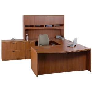  Compel Terrace Series U Shaped Bow Front Desk Set Office 