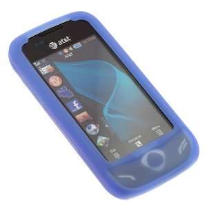  For Samsung Mythic A897 Silicone Case Rubber Skin Blue 