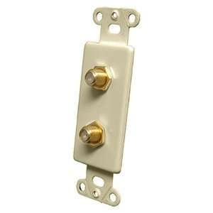  PRO WIRE IW 2FGI F CONNECTOR JACK PLATE (IVORY 