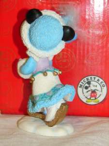 Enesco MINNIE MOUSE Skated into my heart CHRISTMAS FIGURE Mickey Mouse 