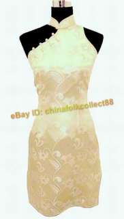 Sexy Chinese Woman Mini Cheongsam Evening Dress  