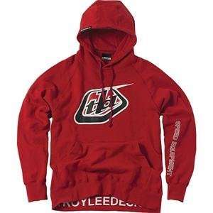  Troy Lee Designs Icon Hoodie   2X Large/Red Automotive