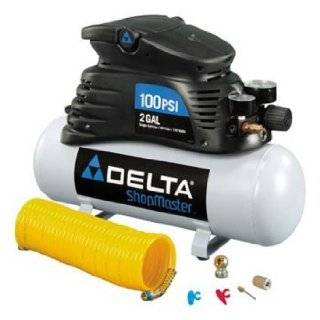  Delta ShopMaster 2 Gallon Low Noise Air Compressor 