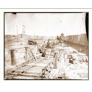   Alexandria Railroad wrecked by retreating Confederates