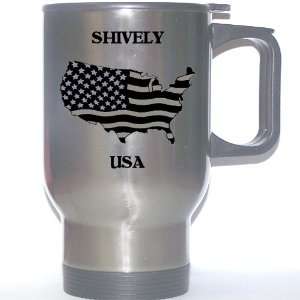  US Flag   Shively, Kentucky (KY) Stainless Steel Mug 