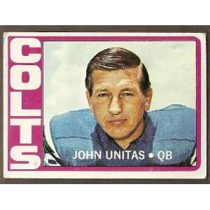  Topps Football John unitas #165 1972