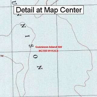  USGS Topographic Quadrangle Map   Gunnison Island SW, Utah 