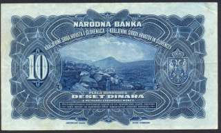 Yugoslavia 10 Dinara 1920 VF/EF  