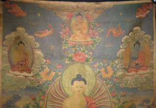 28 Tibet Silk Inwrought Thangka Shakyamuni  