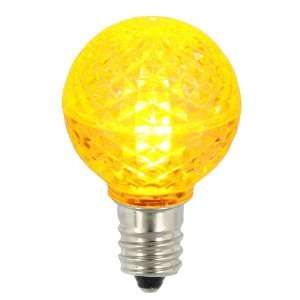  G30 Led Yellow Bulb E17 Nickel Base .45w