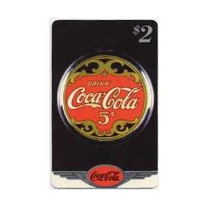 Coca Cola Collectible Phone Card Coke National 96 $2. Silver. Drink 