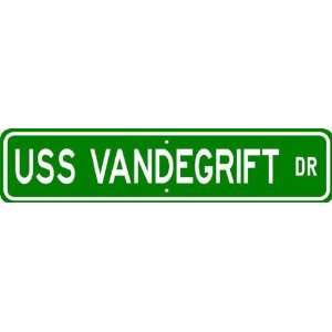  USS VANDEGRIFT FFG 48 Street Sign   Navy Patio, Lawn 