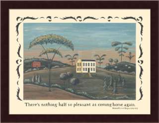   Nothing Half So Pleasant As Coming Home Again Sign 16x12 Framed Art