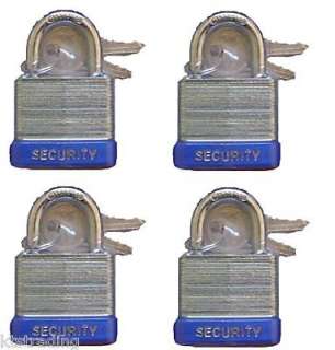 padlocks 8 same keys case hardened shackle brass 4 pin tumbler for 
