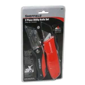  Sheffield 58810 2 Piece Lockback Utility Knife Set