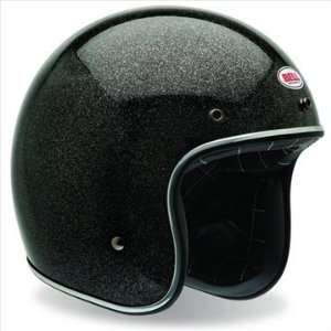  Bell Custom 500 Open Face Motorcycle Helmet Black Flake 
