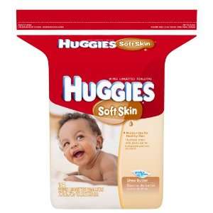  Huggies Soft Skin Baby Wipes, Shea Butter, 184 ct 