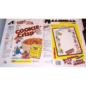  1991 Ralston Cookie Crisp Cereal Box unused factory FLAT 