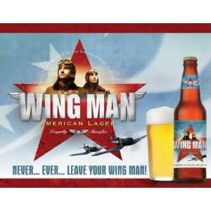  Wing Man Beer , 16x12