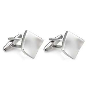  Modern Curled Sharpness Stainless Steel Mens Cufflinks in 