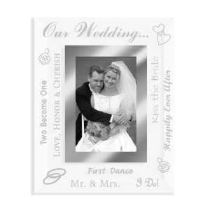  Clear Expressions WEDDING DAY glass wallet size keepsake 