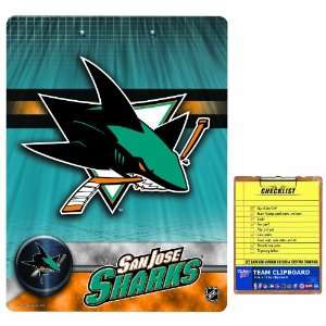  NHL San Jose Sharks Clip Board