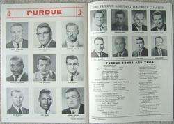   VS PURDUE OLD OAKEN BUCKET FOOTBALL PROGRAM 1960 ADVERTISEMENTS  