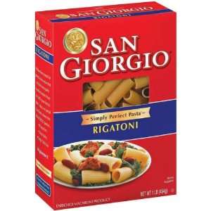 San Giorgio Rigatoni Pasta 16 oz (Pack Grocery & Gourmet Food