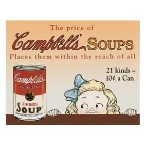 Campbell Soup tin sign #968